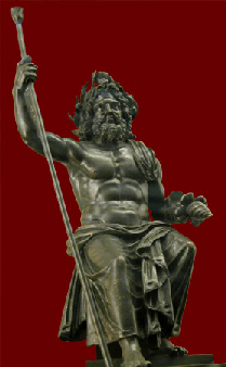 Roman Bronze Statuette of Jupiter